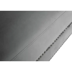 Soffa chesterfield 3-sits grå 219 cm lång