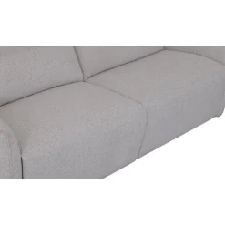 Soffa elektrisk recliner 3-sits - Ljus bouclè