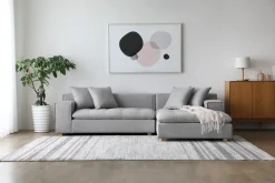 Soffa grå divan 251 cm - Sake