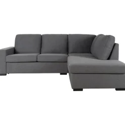 Soffa grå med öppet avslut 244 cm + Textilrengöring för möbler