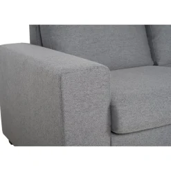 Soffa grå med öppet avslut 244 cm + Fläckborttagare för möbler