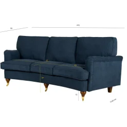 Soffa Howard Watford Deluxe - Svängd howard soffa 225 cm
