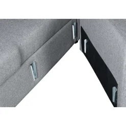 Soffa med förvaring grå 214 cm bred + Textilrengöring för möbler