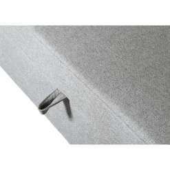 Soffa med förvaring grå 214 cm bred + Textilrengöring för möbler