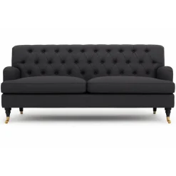 Soffa 3-sits 215 cm - Mörkgrå - Howard Barkley