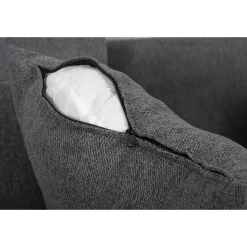 Soffa 4-sits 270 cm antracit tyg - Brandy + Textilrengöring för möbler