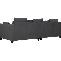 Soffa 4-sits 270 cm antracit tyg - Brandy