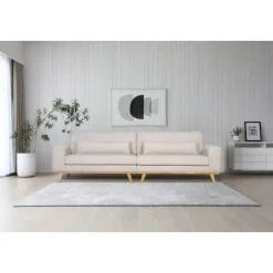 Soffa 4-sits 280 cm beige manchester