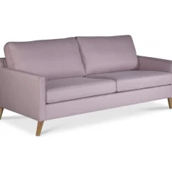 Soffa 3-sits 194 cm Rosa med ekben