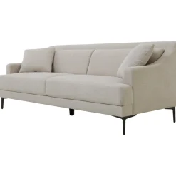 Soffa 3-sits beige modern - Hanna + Fläckborttagare för möbler