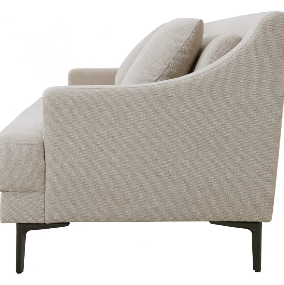 Soffa 3-sits beige modern - Hanna + Fläckborttagare för möbler