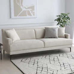 Soffa 3-sits beige modern - Hanna