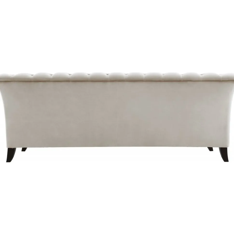 Soffa 3-sits Chesterfield beige - Milton + Textilrengöring för möbler