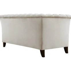 Soffa 2-sits chesterfield beige - Milton + Möbeltassar