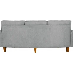 Soffa 3-sits grå 225 cm - Howard