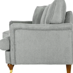 Soffa 3-sits grå 225 cm - Howard + Textilrengöring för möbler