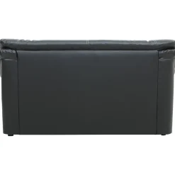 Soffa 2-sits svart konstläder - Dominic + Textilrengöring för möbler