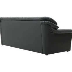 Soffa 3-sits svart konstläder - Dominic