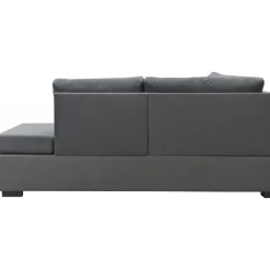 Soffa u-soffa 309 cm mörkgrått tyg - Solna
