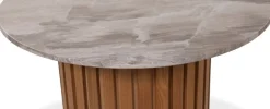 Soffbord i marmor Ø85 cm