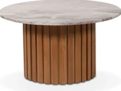 Soffbord i marmor Ø85 cm