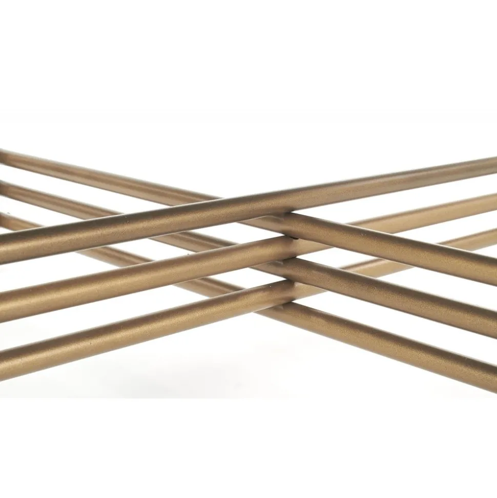 Soffbord Jenelle i svart/guld - Ø80 cm