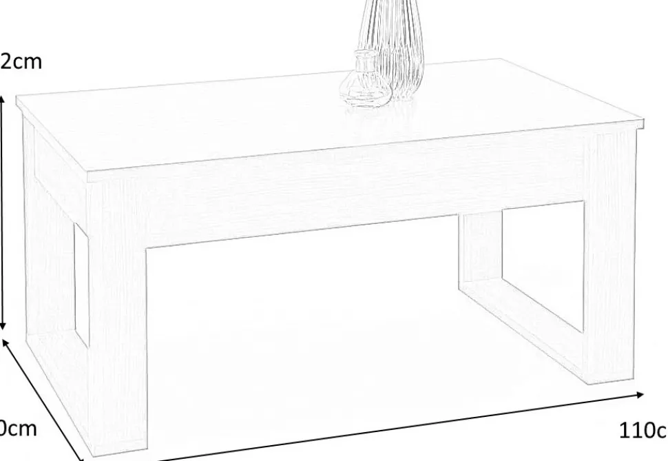 Soffbord med lådor 110x 60 cm ljus ek + Textilrengöring för möbler