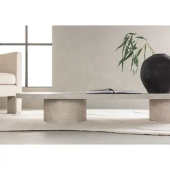 Soffbord Narvik 190 cm - Beige + Möbeltassar