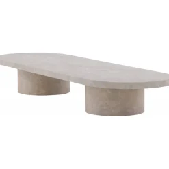 Soffbord Narvik 190 cm - Beige + Möbeltassar