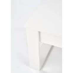 Soffbord vit med förvaringslådor 110x60 cm