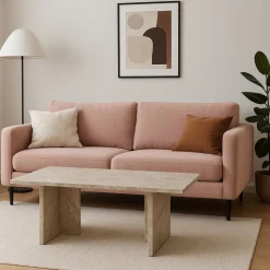 Soffbord 110x60 cm i marmor