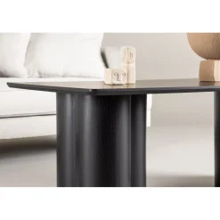 Soffbord 120x60 cm svartbetsat ek - Olivia