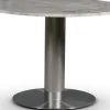 SOHO marmorbord Ø105 cm - Borstat aluminium