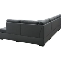 Solna mörkgrå vändbar U-soffa 367 cm + Textilrengöring för möbler