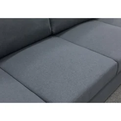 Solna mörkgrå vändbar U-soffa 367 cm + Möbeltassar