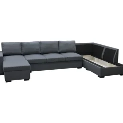 Solna mörkgrå vändbar U-soffa 367 cm