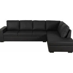 Solna soffa i svart PU öppet avslut 3A + Fläckborttagare för möbler