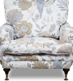 Spirit Howard fåtölj i blommigt tyg - Eden Parrot White