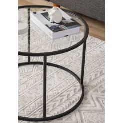 Spree soffbord Ø60 cm - Svart