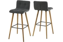 Springfield barstol - Mörkgrå