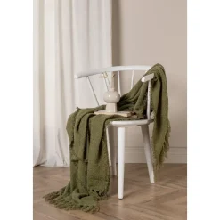 Sten pläd 130x170 cm - Grön