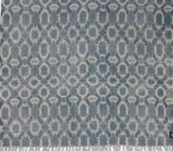 Stentvättad bomullsmatta Manchester Aqua - Olika storlekar