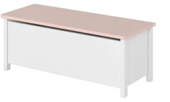 Stephany förvaringskista - Vit/rosa