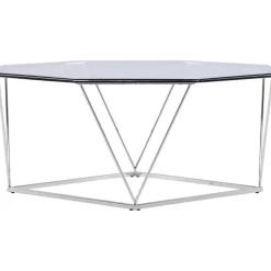 Österlen soffbord 100 x 100 cm - Silver