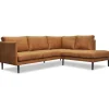 Östermalm divansoffa - Cognac ecoläder