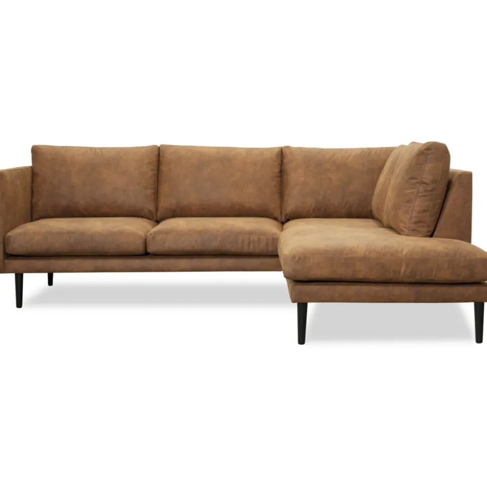 Östermalm divansoffa - Cognac ecoläder