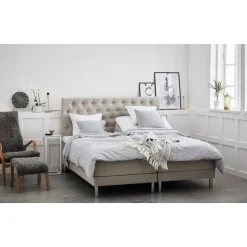 Ställbar säng beige 90x200 cm