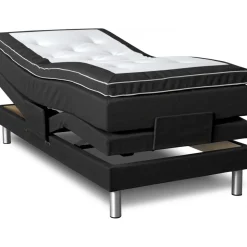 Ställbar säng svart 7-zons