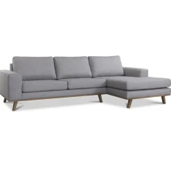 Stockholm Divansoffa Grå/Ek - Höger + Fläckborttagare för möbler