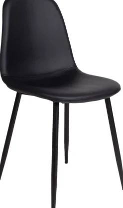 Stockholm matstol i svart konstläder